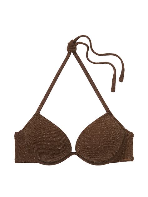 Buy Super Push Up Underwire Bikini Top Ganache Order Bikini Top Online Pink