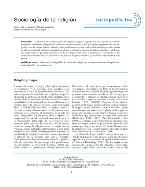 Sociología de la religión