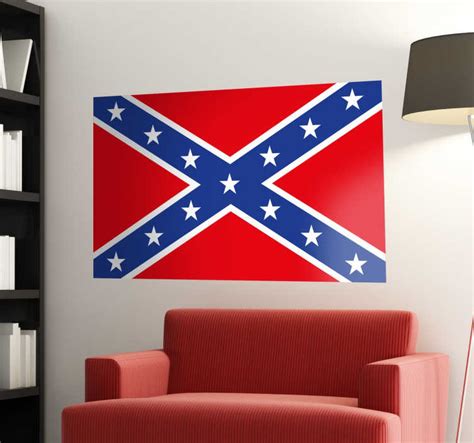 Confederate flag wall decal - TenStickers