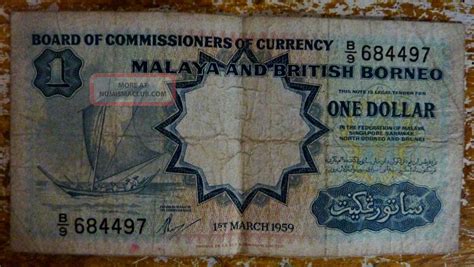 Malaya And British Borneo One Dollar Note St March F Postage