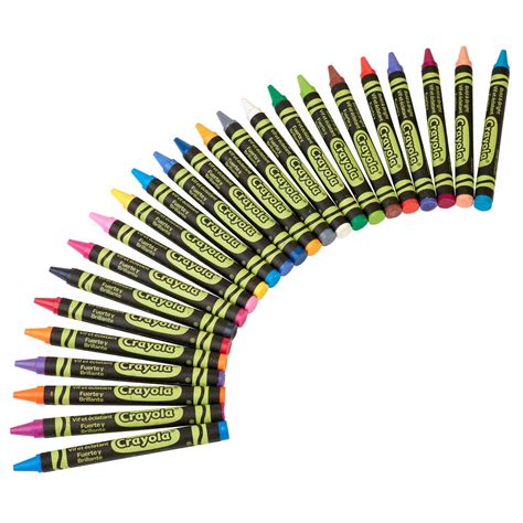 Knowledge Tree Crayola Binney Smith Bold And Bright Construction Paper Crayons 24ct Bundle