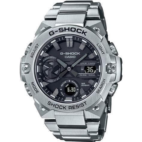 Casio G Shock G Steel Carbon Core Bluetooth Solar Men S Watch Gst B D