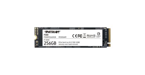 Patriot P300 256 GB, SSD PCIe 3.0 x4, NVMe 1.3, M.2 2280