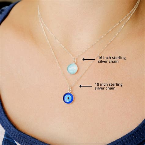 Tiny Personalised Sterling Silver Moon Phase Necklace By Cassiopi