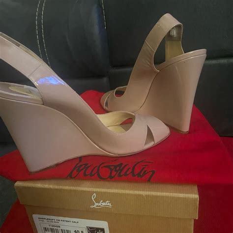 Nude Wedge Christian Louboutin Gem
