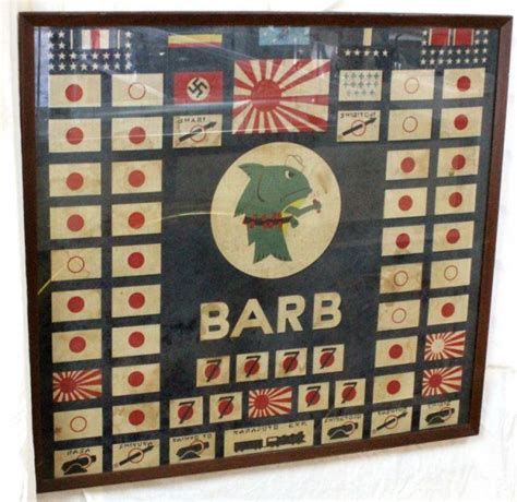 RARE WWII 1945 USS BARB SS-220 FRAMED BATTLE FLAG : Lot 7417