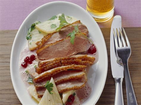 Roasted Duck Breast With Celery Root And Lingonberry Recipe Eat