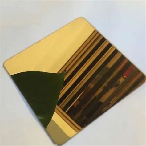 Stainless Steel Gold Mirror Sheet At Kg Mirror Finish Pvd