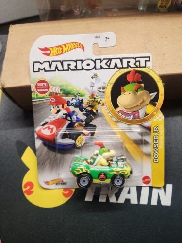 New Hot Wheels Mario Kart Bowser Jr Flame Flyer Rare Very Htf Nintendo Mario