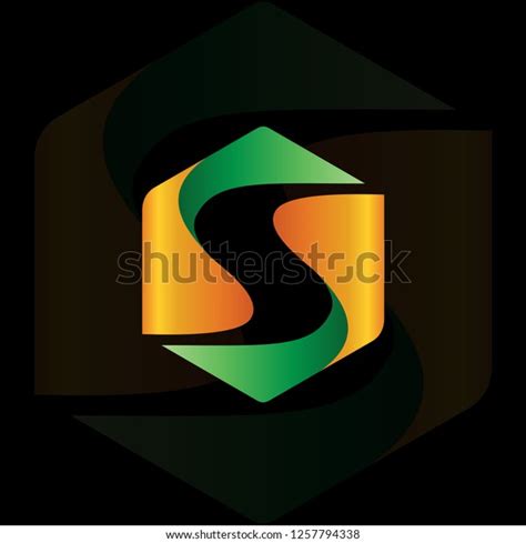 Hexagon Letter S Logo Initial S Stock Vector Royalty Free 1257794338