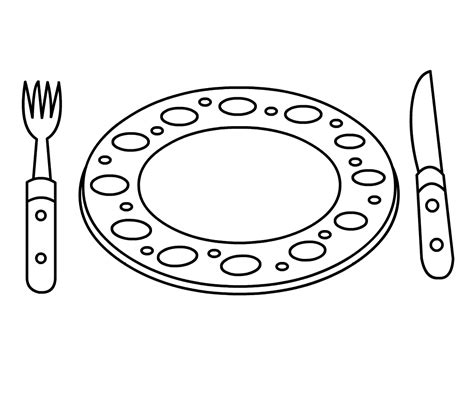 Desenho De Prato De Comida Para Imprimir - 7