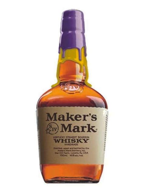 Maker's Mark Bourbon Limited Edition Lakers Purple And Gold Dipped ...