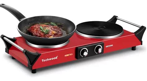 Estufa Eléctrica Portátil Hot Plate Techwood w Cuotas sin interés