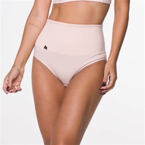 Calcinha Cos Super Largo de COMPRESSÃO em Algodão Egípcio Nude Ahavá Store