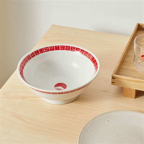 Beams Japan Ramen Bowl In Whitered Beams Japan