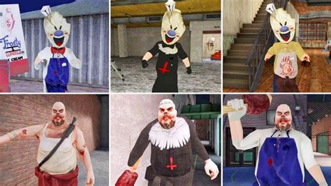 Ice Scream 7 Normal Evil Nun And Mr Meat Rod Vs Mr Meat 2 Normal Evil