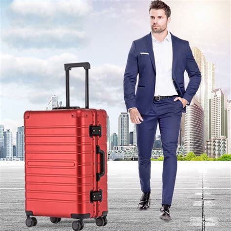 All Aluminum Magnesium Alloy Trolley Case Universal Wheel Metal Box