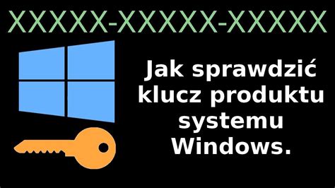 Jak Sprawdzi Klucz Produktu Windows Youtube