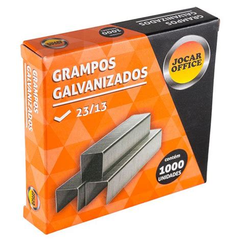 Grampo 23 13 Galvanizado 1 000 Unidades Jocar Office Shopee Brasil