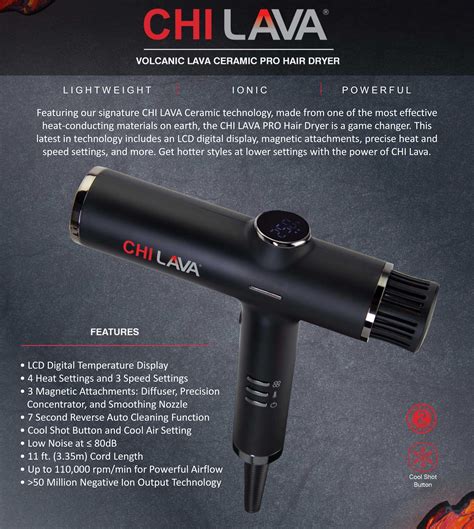 CHI LAVA PRO Hair Dryer Sullivan Beauty