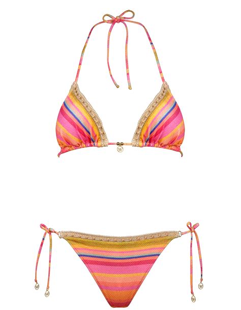 Watercult DOPAMINE STRIPE TRIANGLE BIKINI