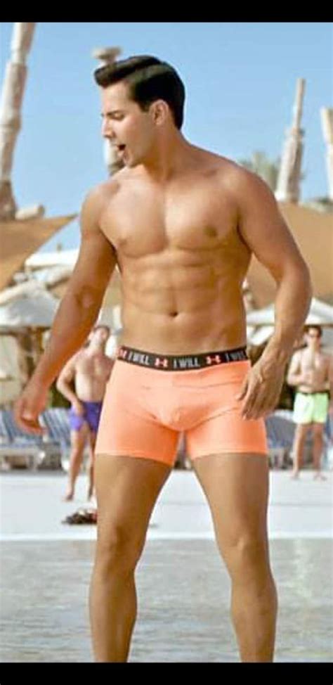Shirtless Bollywood Men Varun Dhawan Takes His Pants Off Hot Shots In Underwear For Vd Bulge Cute