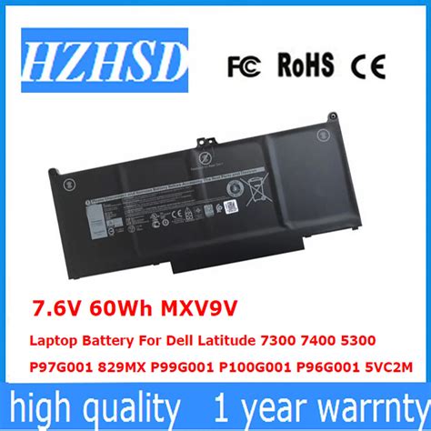 V Wh Mxv V Original Laptop Battery For Dell Latitude