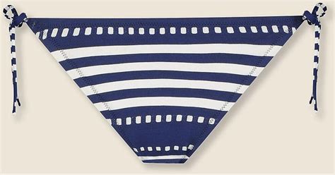 J Crew Lemlem Rekka String Bikini Bottom In Blue Lyst