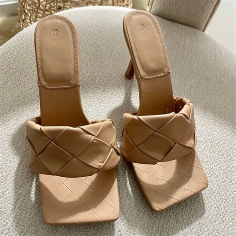 Shoes Nude Mule Heels Womens Poshmark