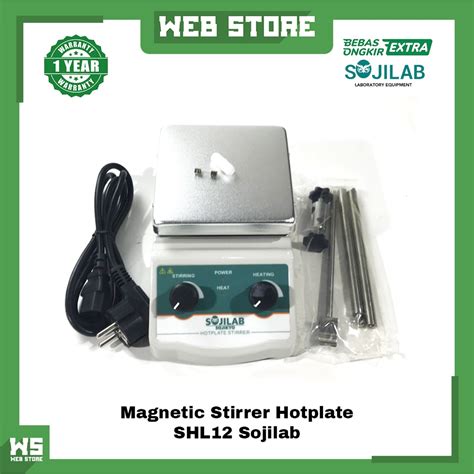 Jual Magnetic Stirrer Stirer Hot Plate Pemanas Alat Laboratorium Alumunium Plate 2000ml Sojilab