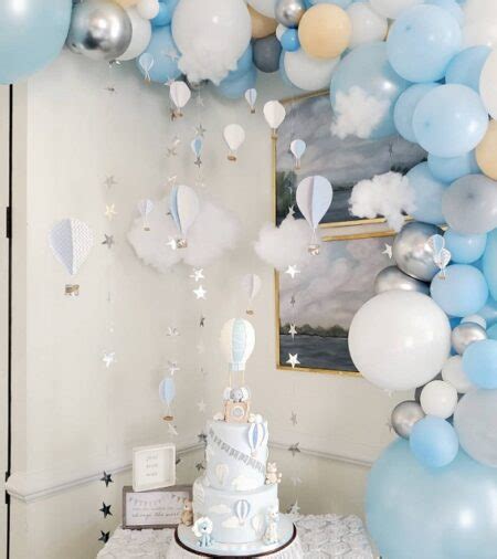 Hot Air Balloon Themed Baby Shower Up Up And Away Baby Shower Ideas U