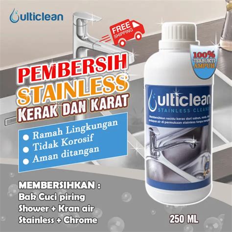 Ulticlean Pembersih Kerak Dan Karat Stainless Shower Kran Wastafel Sink