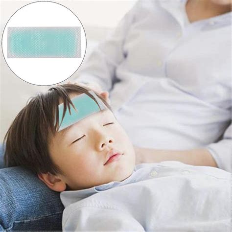 20 Sheets Fever Cooling Gel Patches, Cooling Forehead Strips Cooling