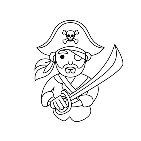 Desenho De Pirata Para Colorir - 10