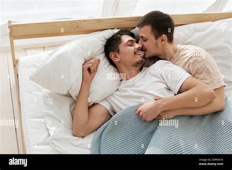 Gay Men Kiss Bed Hi Res Stock Photography And Images Alamy