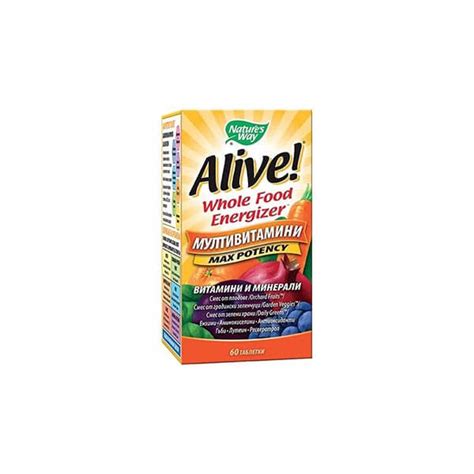 Nature’s Way Alive Нейчърс Уей Алайв мултивитамини за възрастни х30 ...