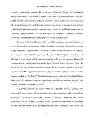 Filosofia emoțiilor PDF