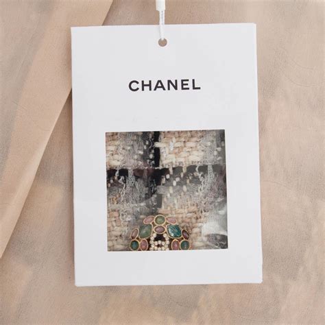 CHANEL Nude White Grey Cotton 2022 22K DOUBLE BREASTED TWEED Jacket 40 M For Sale At 1stDibs