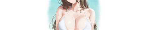 Скачать обои girl hot sexy beach sea ocean boobs anime раздел сэйнэн в разрешении 3840x800