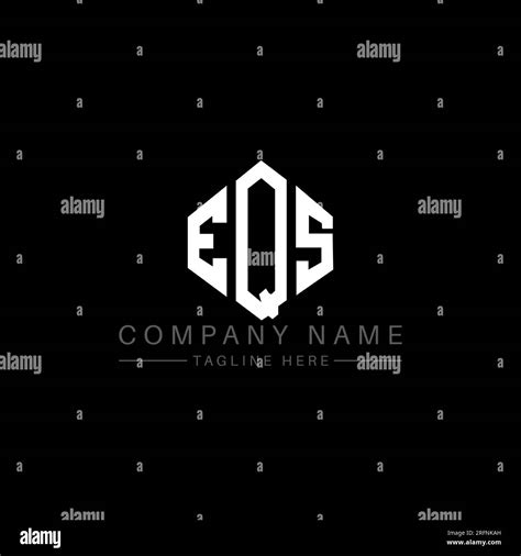 Eqs Letter Logo Design With Polygon Shape Eqs Polygon And Cube Shape