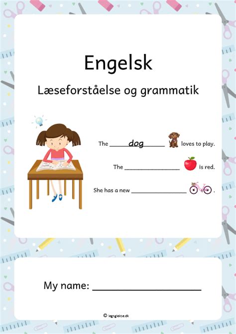 Engelsk Opgaveh Fte L Seforst Else Og Grammatik Klasse Leg