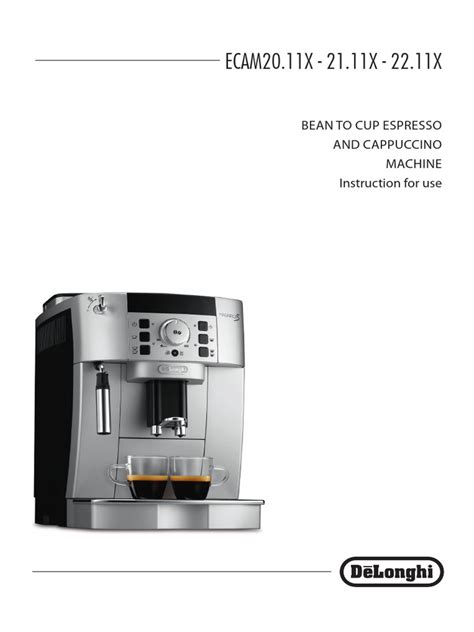 Delonghi Coffee Machine Manual EN-5713227471 | PDF | Water Heating | Coffee