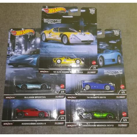 Hot Wheels Premium Car Culture Normal Exotic Envy Set Of Pcs Shopee Malaysia