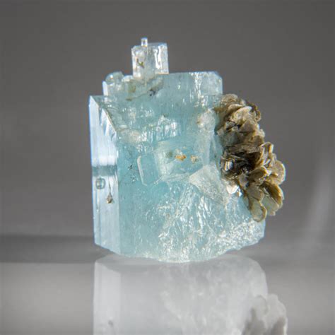 Astro Gallery Of Gems Aquamarine With Muscovite From Nagar Hunza