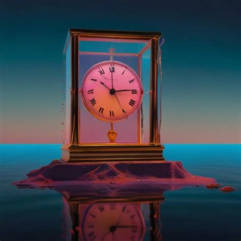 The iconic watch melted and stretched across time | Premium AI ...