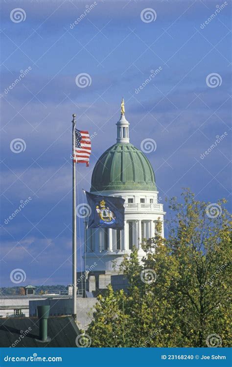 State Capitol of Maine stock photo. Image of city, government - 23168240