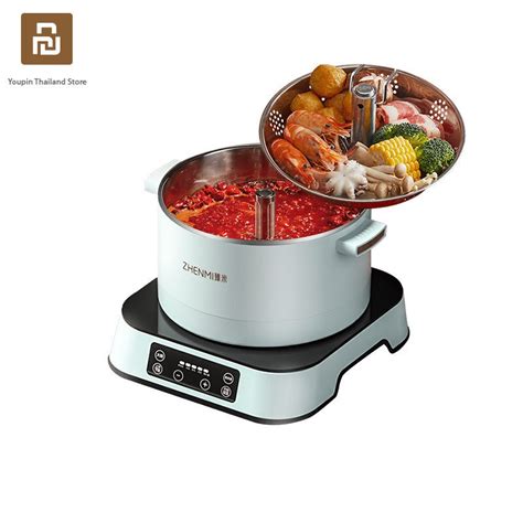 Zhenmi Intelligent Lifting Hot Pot รน H1 H3 หมอสกปรบขนขนลงได ความจ ลตร และ 4 ลต