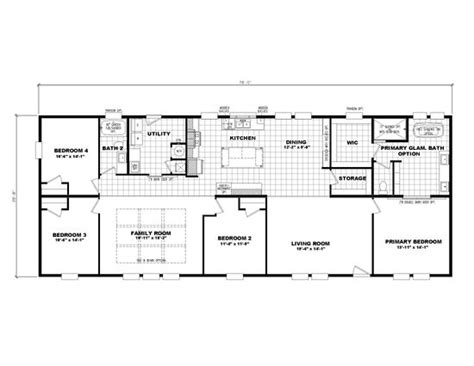 Floor Plans For 4 Bedroom Mobile Home | Viewfloor.co