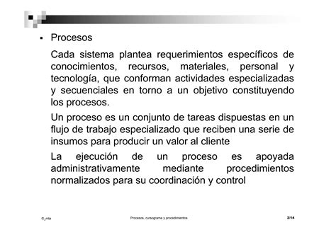 Procesos Flujogramas Y Procedimientos PPT Descarga Gratuita