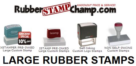 » Large Rubber Stamps Rubber Stamp Champ